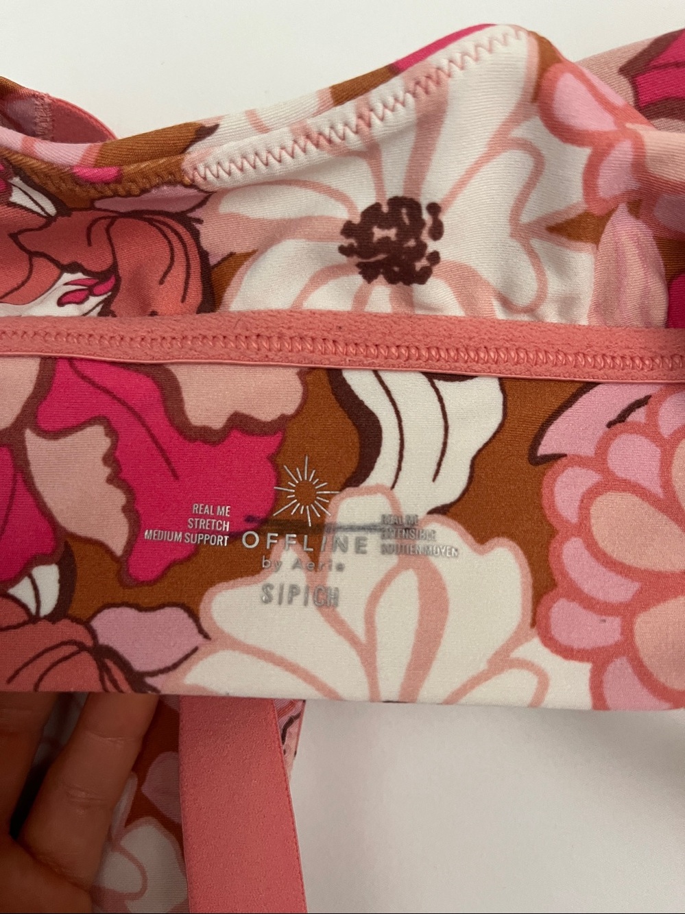 Aerie Offline Real Me Floral Print Bra Size Small - Picture 7 of 10